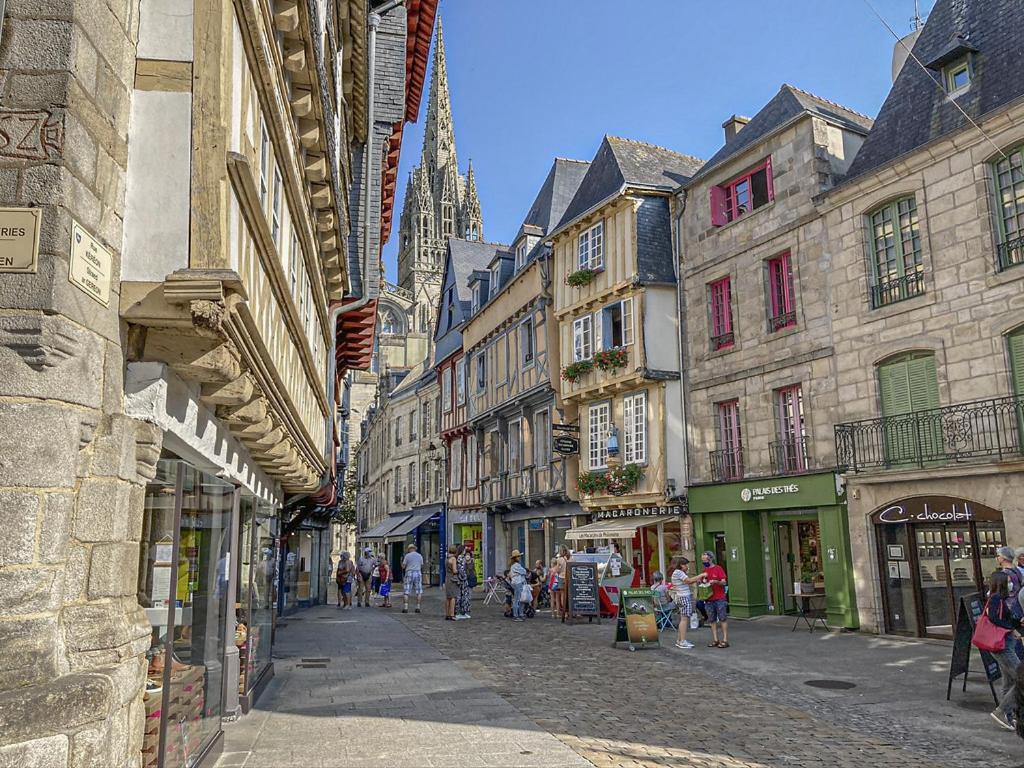 Quimper: T3 Avec Vue Cathedrale Proche Gare Apartment Exterior foto